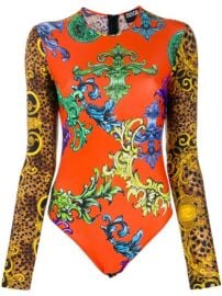 Baroque-print body at Farfetch